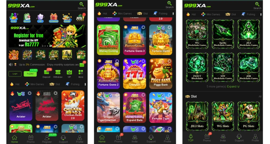 999xa games for players.